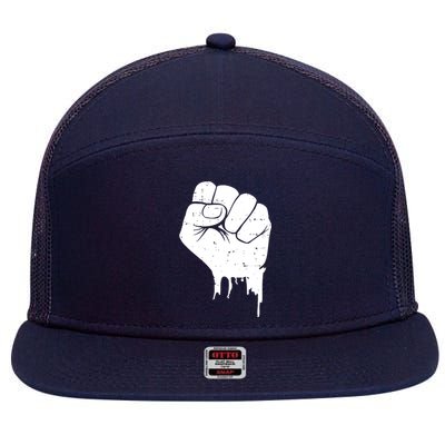 Raised Fist Empower 7 Panel Mesh Trucker Snapback Hat