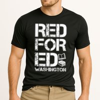 Red For Ed Washington Teacher Cooling Performance Crew T-Shirt