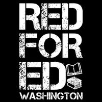 Red For Ed Washington Teacher Cooling Performance Crew T-Shirt