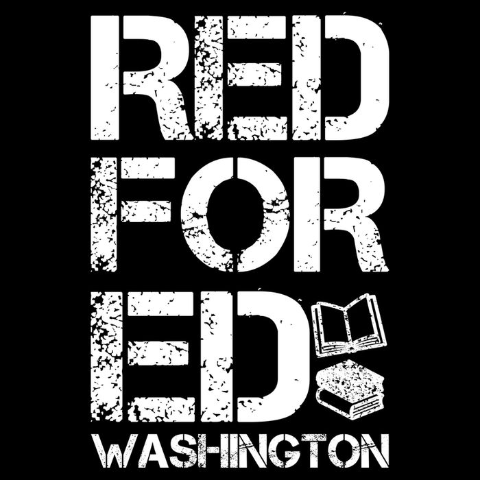 Red For Ed Washington Teacher Cooling Performance Crew T-Shirt