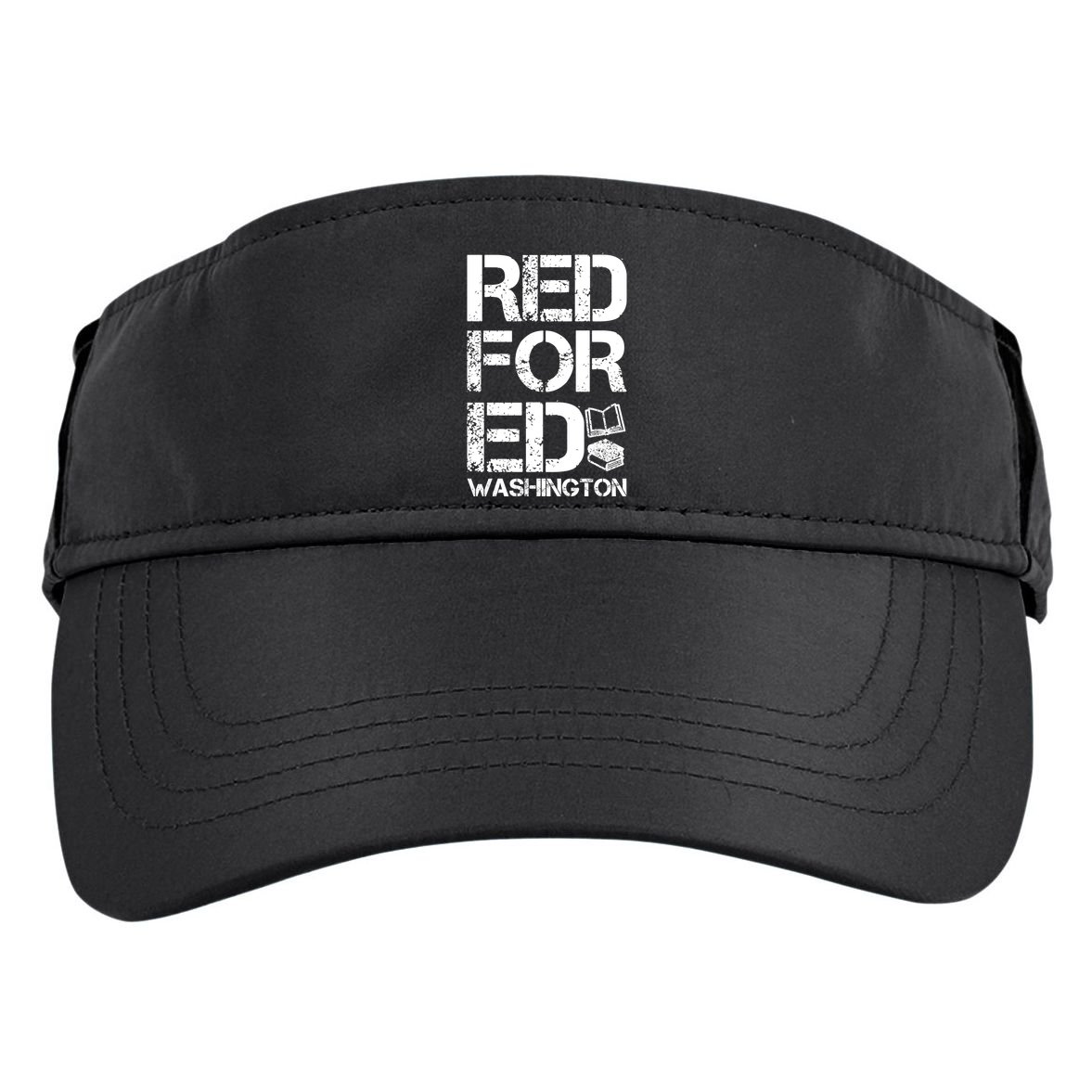 Red For Ed Washington Teacher Adult Drive Performance Visor
