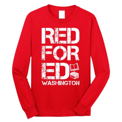 Red For Ed Washington Teacher Long Sleeve Shirt