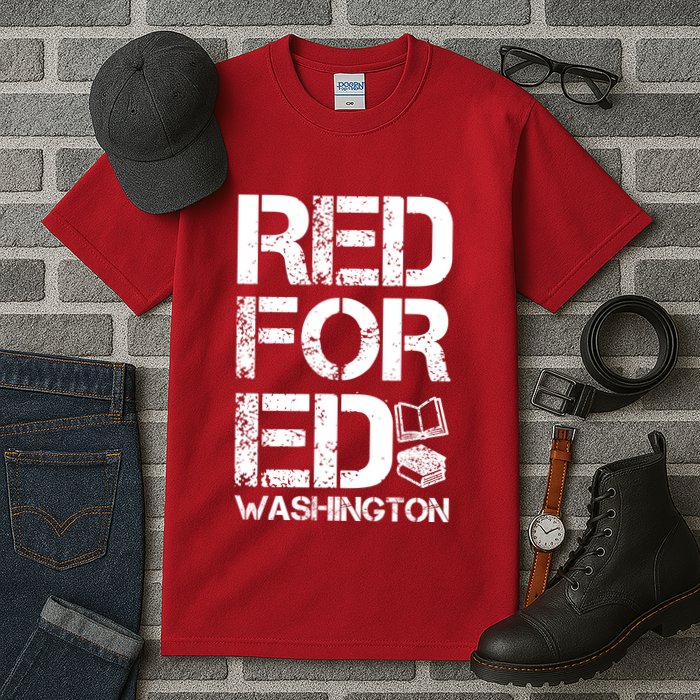 Red For Ed Washington Teacher Tall T-Shirt