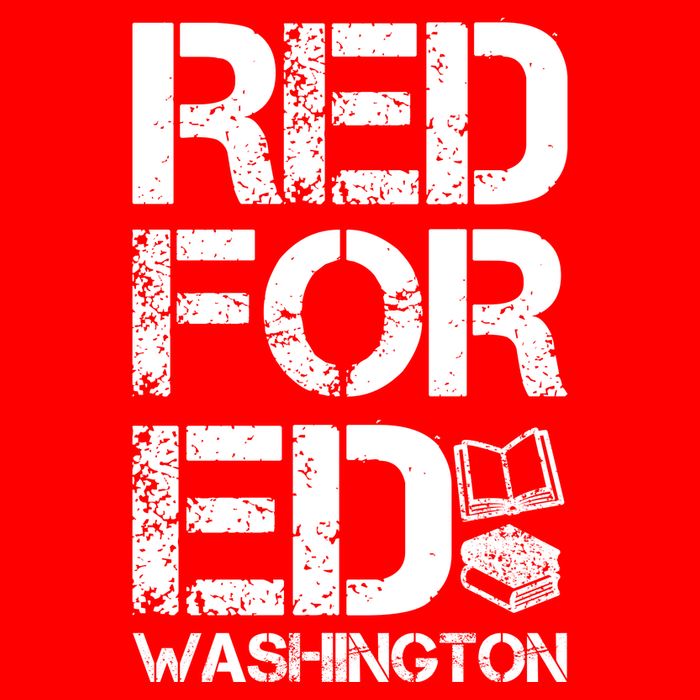 Red For Ed Washington Teacher Tall T-Shirt