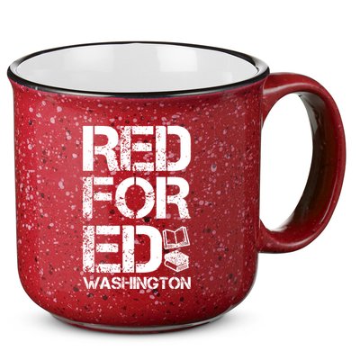 Red For Ed Washington Teacher 15oz Campfire Ceramic Mug