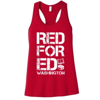 Red For Ed Washington Teacher Womens Tank Top