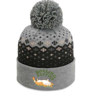 Rolling Fatties Funny Marijuana Cat The Baniff Cuffed Pom Beanie