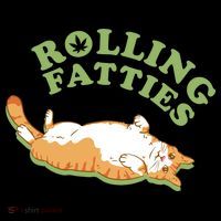 Rolling Fatties Funny Marijuana Cat 16 in Basic Backpack