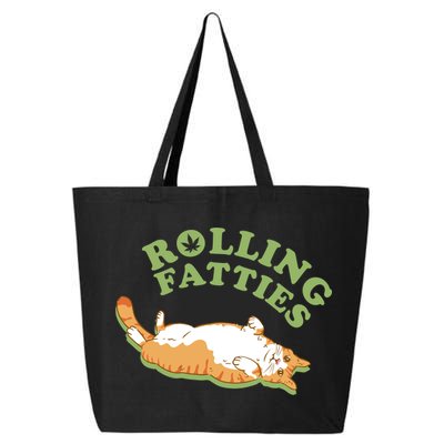 Rolling Fatties Funny Marijuana Cat 25L Jumbo Tote