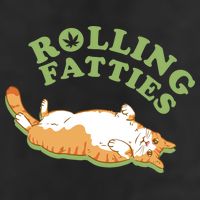 Rolling Fatties Funny Marijuana Cat 25L Jumbo Tote