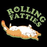 Rolling Fatties Funny Marijuana Cat Tie-Dye T-Shirt