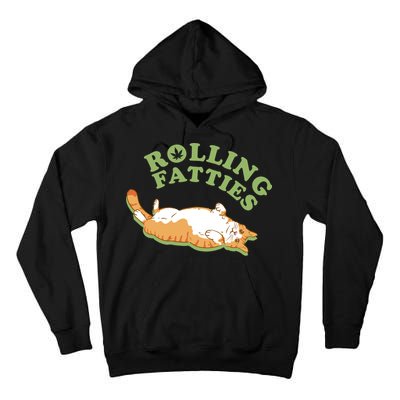 Rolling Fatties Funny Marijuana Cat Tall Hoodie