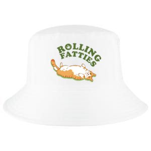 Rolling Fatties Funny Marijuana Cat Cool Comfort Performance Bucket Hat