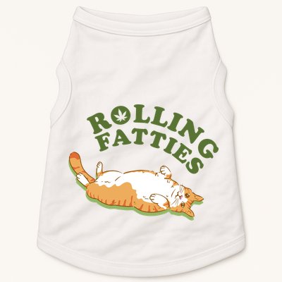 Rolling Fatties Funny Marijuana Cat Doggie Tank
