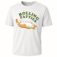 Rolling Fatties Funny Marijuana Cat Performance Shirt