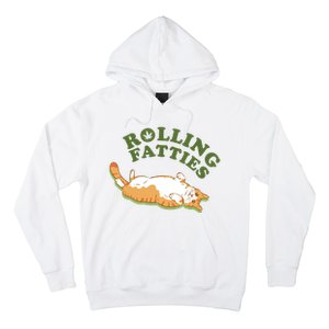 Rolling Fatties Funny Marijuana Cat Hoodie