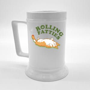 Rolling Fatties Funny Marijuana Cat Beer Stein