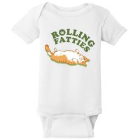 Rolling Fatties Funny Marijuana Cat Baby Bodysuit