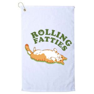 Rolling Fatties Funny Marijuana Cat Platinum Collection Golf Towel