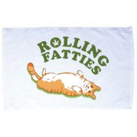 Rolling Fatties Funny Marijuana Cat Microfiber Hand Towel