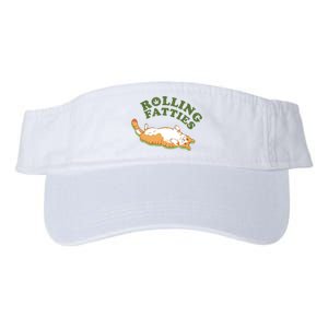 Rolling Fatties Funny Marijuana Cat Valucap Bio-Washed Visor