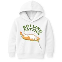 Rolling Fatties Funny Marijuana Cat Kids Hoodie