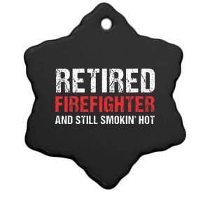 Retired Firefighter Fireman Retirement Party Gift Ceramic Star Ornament