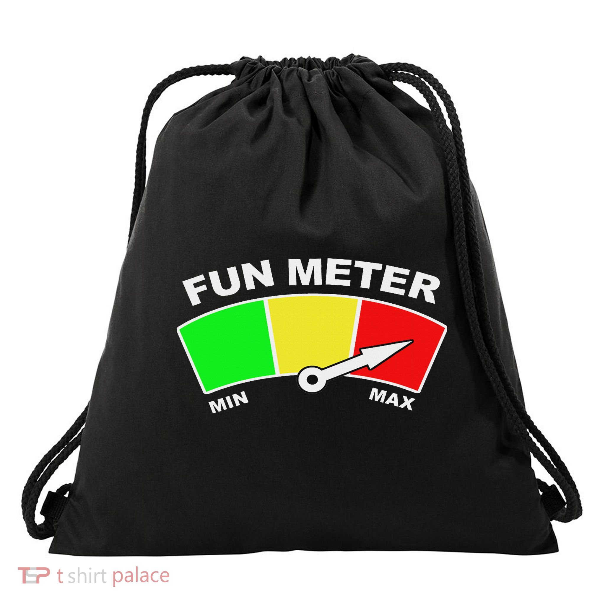 Ready For Fun Collection Fun Meter Drawstring Bag