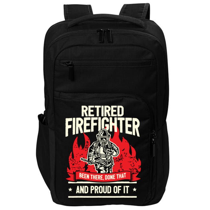 Retired Fire Fighter I Fire Department I Retirement Impact Tech Backpack