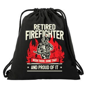 Retired Fire Fighter I Fire Department I Retirement Drawstring Bag