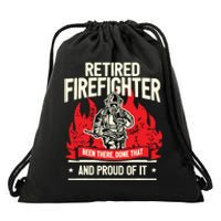 Retired Fire Fighter I Fire Department I Retirement Drawstring Bag