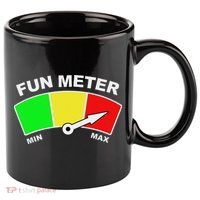 Ready For Fun Collection Fun Meter 11oz C Handle Ceramic Mug