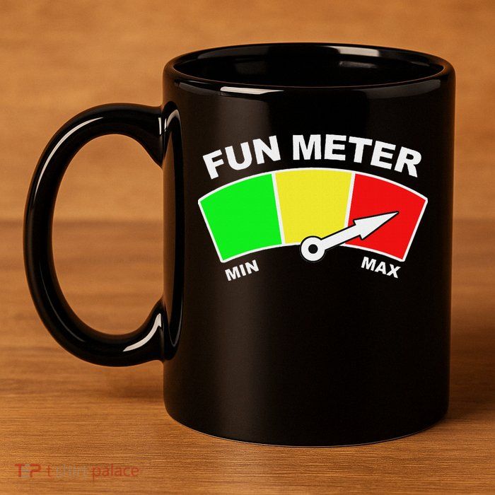 Ready For Fun Collection Fun Meter 11oz C Handle Ceramic Mug