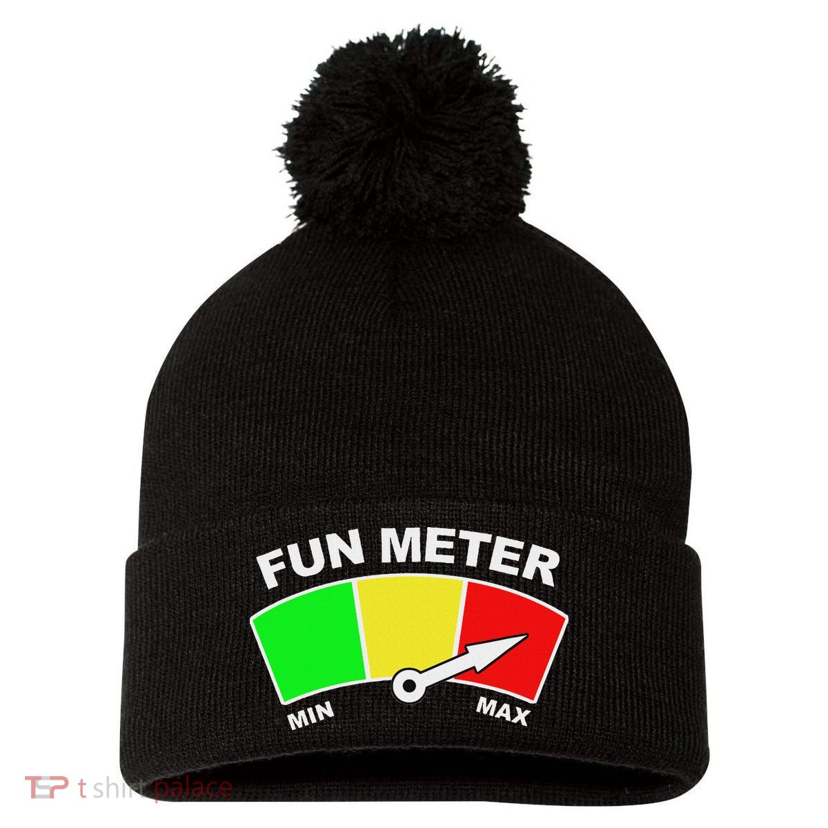 Ready For Fun Collection Fun Meter Pom Pom 12in Knit Beanie