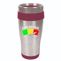Ready For Fun Collection Fun Meter 16oz Travel Tumbler