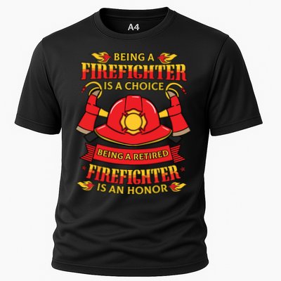 Retired Firefighter Fireman Fire Rescue Gift Idea Performance Shirt