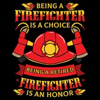 Retired Firefighter Fireman Fire Rescue Gift Idea 16 in Basic Backpack