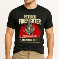 Retired Fire Fighter I Fire Department I Retirement Cooling Performance Crew T-Shirt