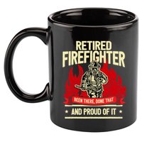Retired Fire Fighter I Fire Department I Retirement 11oz C Handle Ceramic Mug