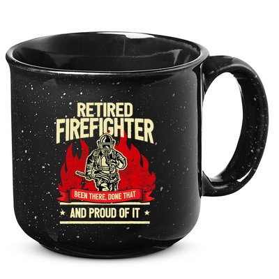 Retired Fire Fighter I Fire Department I Retirement 15oz Campfire Ceramic Mug