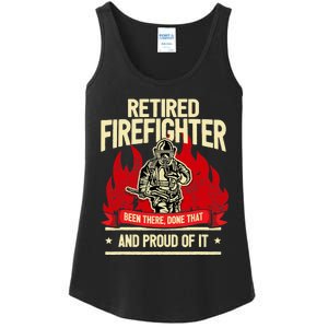 Retired Fire Fighter I Fire Department I Retirement Ladies Essential Tank