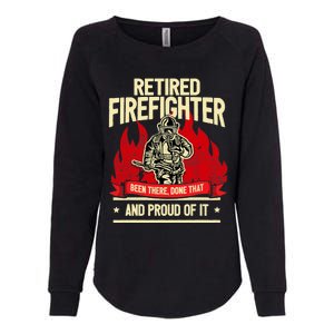 Retired Fire Fighter I Fire Department I Retirement Womens California Wash Sweatshirt