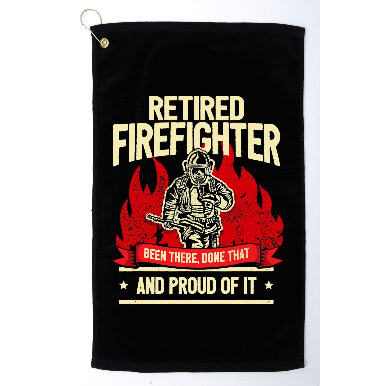 Retired Fire Fighter I Fire Department I Retirement Golf Towel