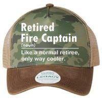 Retired Firefighter Fire Captain Chief Funny Definition Legacy Tie Dye Trucker Hat