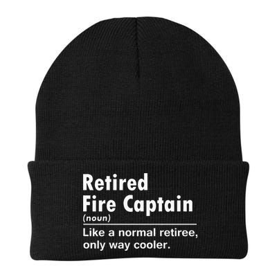 Retired Firefighter Fire Captain Chief Funny Definition Beanie