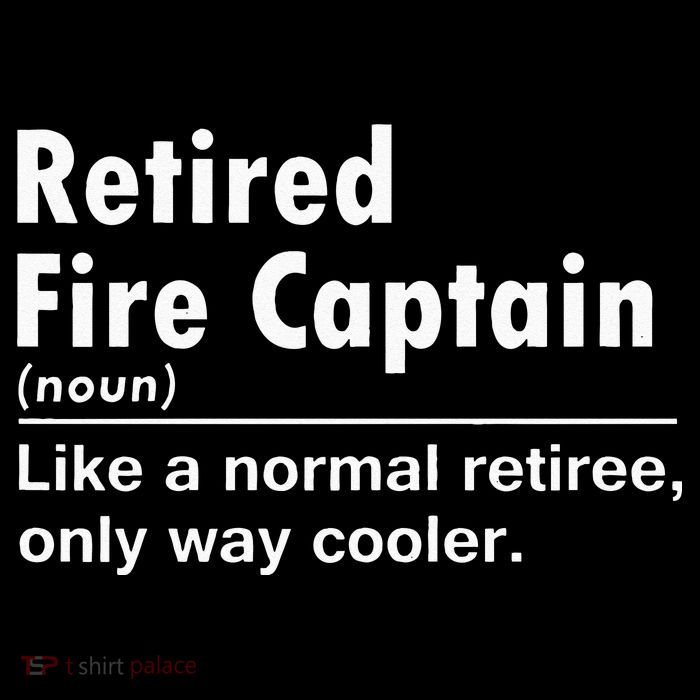 Retired Firefighter Fire Captain Chief Funny Definition Flatbill Hat