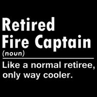 Retired Firefighter Fire Captain Chief Funny Definition Pom Pom 12in Knit Beanie