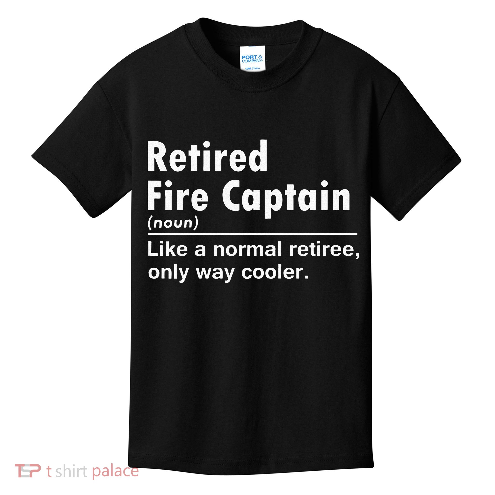 Retired Firefighter Fire Captain Chief Funny Definition Kids T-Shirt