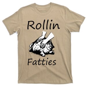 Rollin Fatties Funny Cat Meme T-Shirt