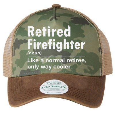 Retired Firefighter Funny Definition Of Retirement Fireman Legacy Tie Dye Trucker Hat